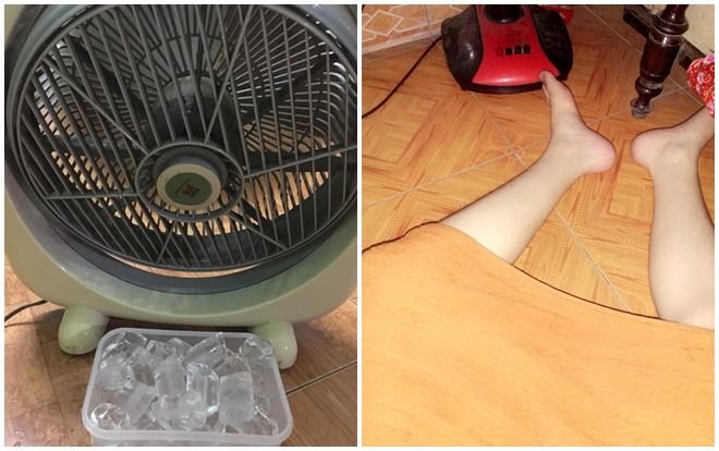 Bi hài chuyện tránh nắng nóng hơn 40 độ, thanh niên mang cả quạt và ghế vào nhà tắm nằm
