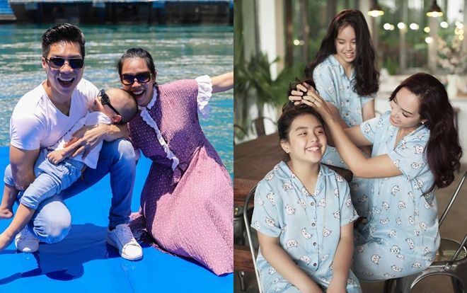 Thúy Hạnh lập hội xem bóng đá 'dằn mặt' chồng, quý tử nhà Quốc Nghiệp khoe nết ngủ bất chấp