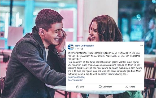 Từ chuyện chia tay vì người yêu mang tình phí 200k, nữ sinh khẳng định: 'Đừng để ý ví tiền mà hãy quan tâm người ta rút cho bạn bao nhiêu'