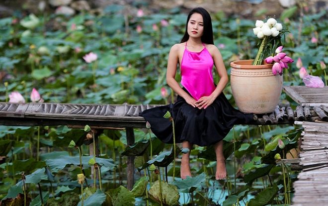 Đầm sen rộng hàng nghìn mét vuông ở Sài Gòn nở rộ