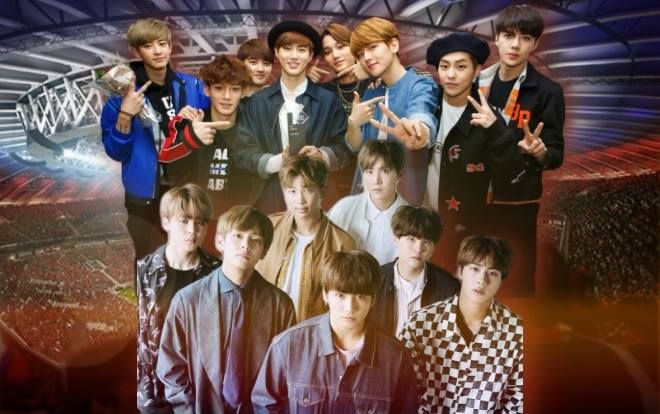 Cập nhật 'cuộc chiến' để hit vang lên tại World Cup 2018: BTS hơn EXO vẻn vẹn 1%!