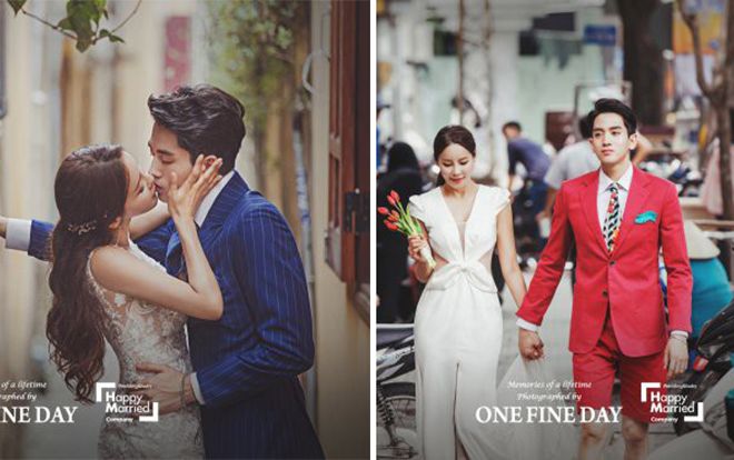 Cặp đôi 'lệch tuổi' ồn ào nhất Hàn Quốc khoe ảnh cưới tuyệt đẹp được chụp tại Việt Nam