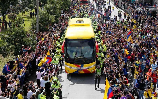 Thất bại ở World Cup nhưng người Colombia chào đón đội tuyển như thể vừa giành chức vô địch