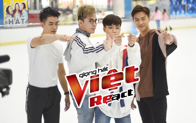 The Voice React: 1001 sắc thái dàn hotboy The Voice livestream trên… sân trượt băng!