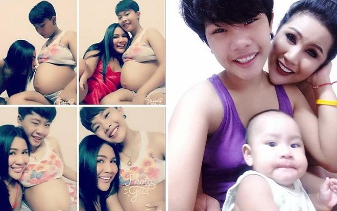 Cô gái đồng tính 16 tuổi sinh con cho bạn gái 27 tuổi, bố em bé thực sự gây sốc