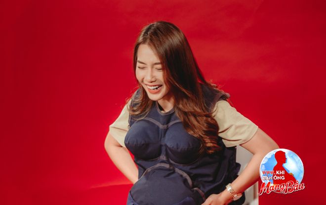 Trải nghiệm áo bầu: Khả Ngân mong muốn được tham gia Manbirth để thử cảm giác làm mẹ