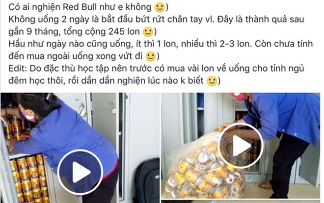 Uống 245 lon bò húc để tỉnh táo ôn thi mà vẫn trượt tốt nghiệp