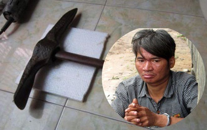 Bị mắng vì không nấu cơm, chồng cay cú dùng cuốc đánh chết vợ