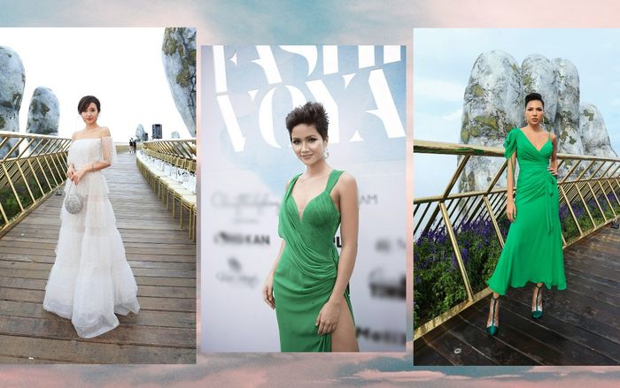 Tóc dựng cao, váy xẻ táo bạo, H'Hen Niê lạnh lùng 'chặt đẹp' dàn mỹ nhân Việt tại sự kiện