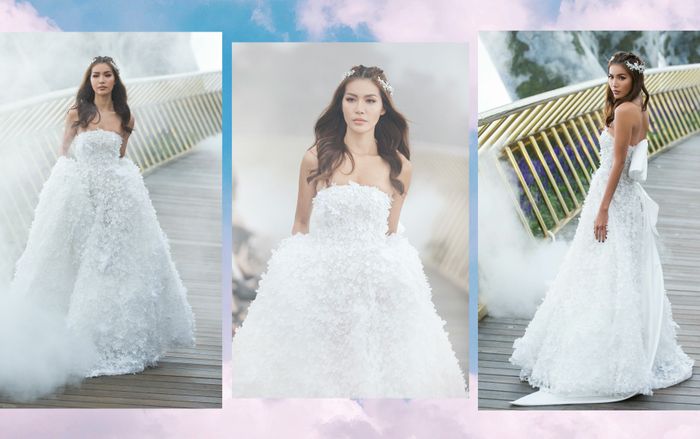 'Chơi trội' với áo cưới kết từ 50.000 cánh hoa, Minh Tú hóa cô dâu kiêu kỳ, ai nhìn cũng đắm say