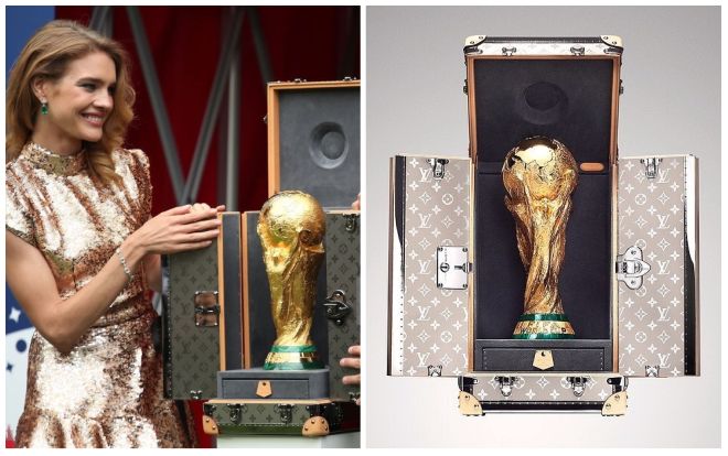 Tiết lộ về chiếc vali sang chảnh của nhà mốt Louis Vuitton đặt cúp vàng World Cup 2018