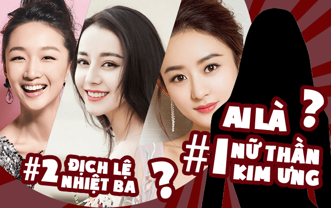 Ứng viên Nữ thần Kim Ưng do fan Trung bình chọn: Địch Lệ Nhiệt Ba xếp vị trí thứ 2, ai đứng đầu?