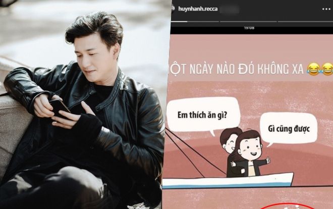 Huỳnh Anh vui vẻ thể hiện tình cảm với bạn gái mặc ồn ào dư luận