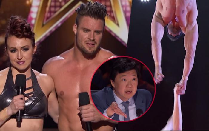 Thí sinh America's Got Talent vuột tay rơi thẳng xuống sân khấu và đây là câu nói 'gây choáng' của giám khảo