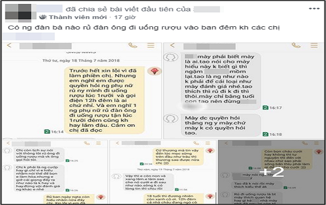 Tố người đáng tuổi mẹ nhắn tin rủ bạn trai mình đi nhậu giữa đêm, cô gái bị cho là 'ghen tuông mù quáng'