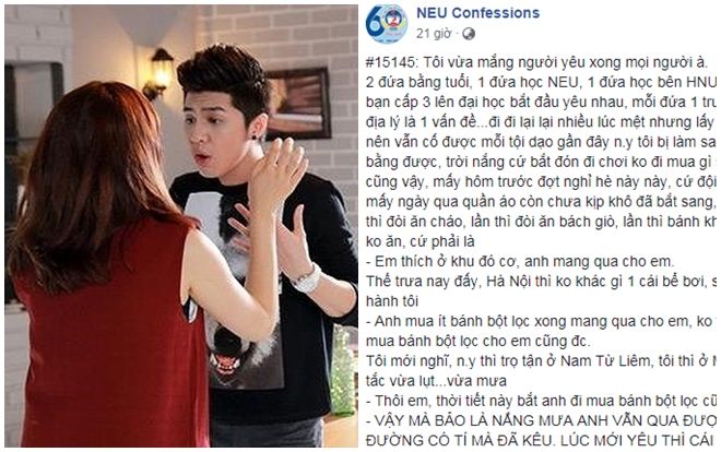 Mắng thẳng mặt bạn gái vì bắt 'bơi' nửa Hà Nội chỉ để mua bánh ngày mưa bão, nam sinh được dân mạng vỗ tay khen ngợi