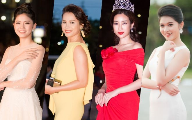 Hoa hậu Ngọc Khánh bất ngờ xuất hiện, đọ sắc cùng dàn người đẹp tại thảm đỏ Chung khảo phía Bắc Hoa hậu Việt Nam 2018