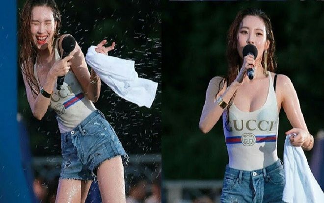 Sunmi 'thiêu đốt' sân vận động Jamsil với thân hình bốc lửa và vòng 1 đẹp khó tin