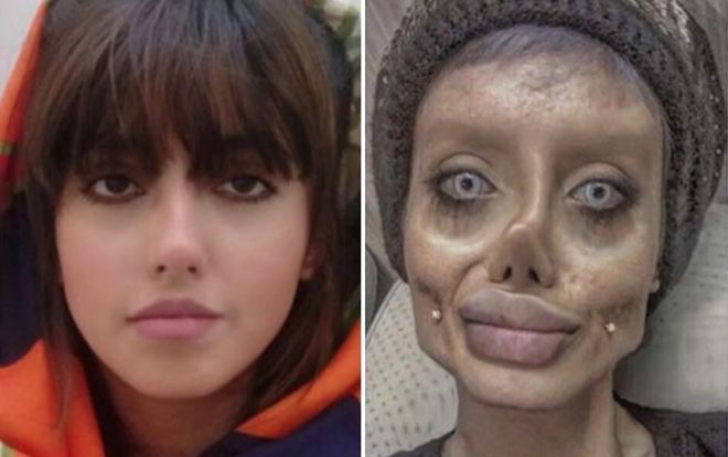 Angelina Jolie phiên bản lỗi hé lộ cách tạo gương mặt khiến nhiều người thất kinh