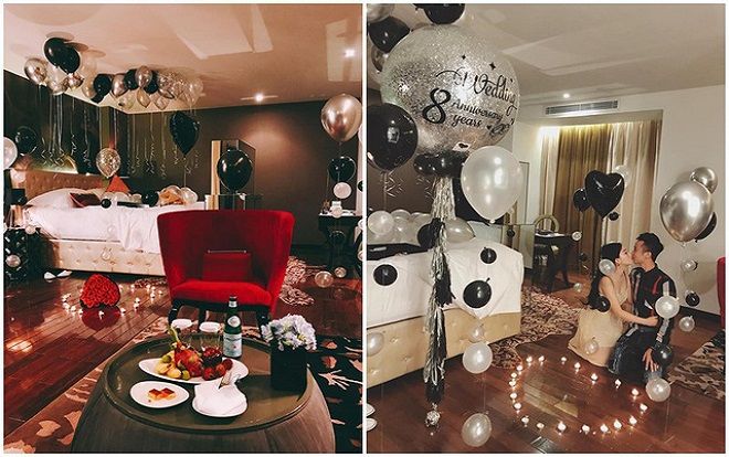 Đôi vợ chồng kỷ niệm 11 năm yêu nhau hoành tráng bị nghi 'làm màu'