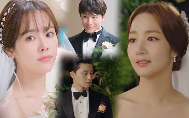 Hậu đám cưới 'Thư ký Kim', Ji Sung và Han Ji Min dẫn nhau vào lễ đường - Ai là cô dâu đẹp nhất?