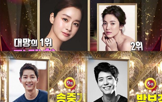 Danh sách những mỹ nữ và mỹ nam của thế kỷ được dân Hàn yêu thích nhất năm 2018