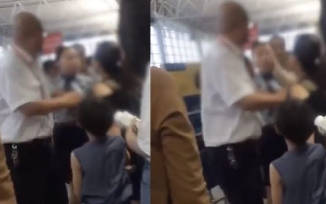Khuyên hành khách không chen lấn, nhân viên sân bay bị tát thẳng mặt