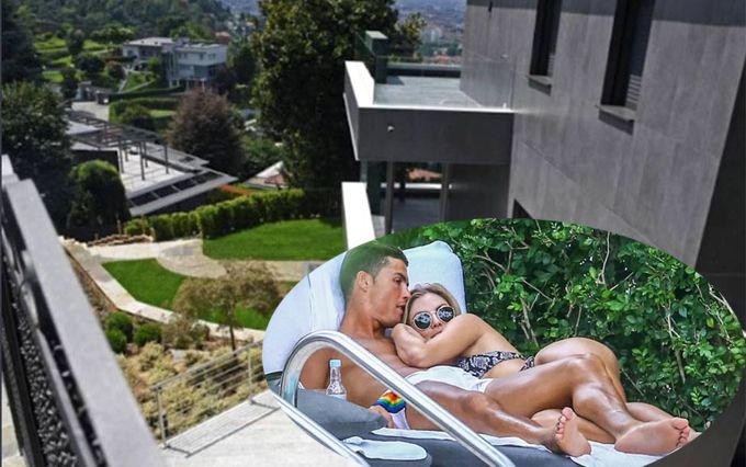 Tổ ấm nằm trên ngọn đồi của C. Ronaldo và vợ con tại Italy