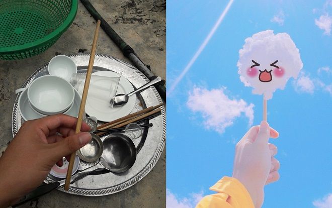 Bị mẹ bắt rửa bát, anh chàng sáng tạo ngay một bộ ảnh chén đũa xinh lung linh