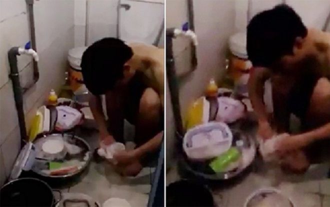 Bát cơm ăn vội của ông chồng trẻ chăm vợ mới sinh khiến hội chị em xúc động trào nước mắt