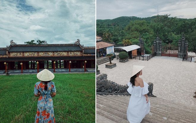 Sau lưng một cô gái là xứ Huế mộng mơ, xinh đẹp mà bất kỳ ai cũng nên đến một lần trong đời