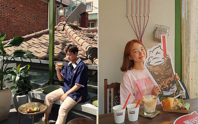 Giới trẻ Hàn Quốc ùn ùn kéo đến check-in tiệm cafe Việt Nam đầu tiên xuất hiện tại Hàn Quốc