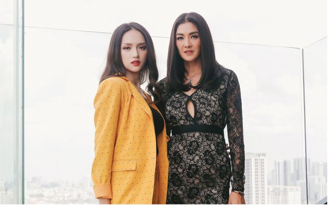 Hương Giang đẹp chuẩn từng centimet đọ sắc bên chị đại Lukkade
