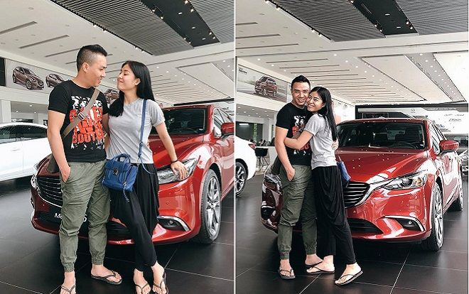 MC Hoàng Linh hạnh phúc khoe 'xế hộp' tiền tỷ mới tậu cùng chồng sắp cưới