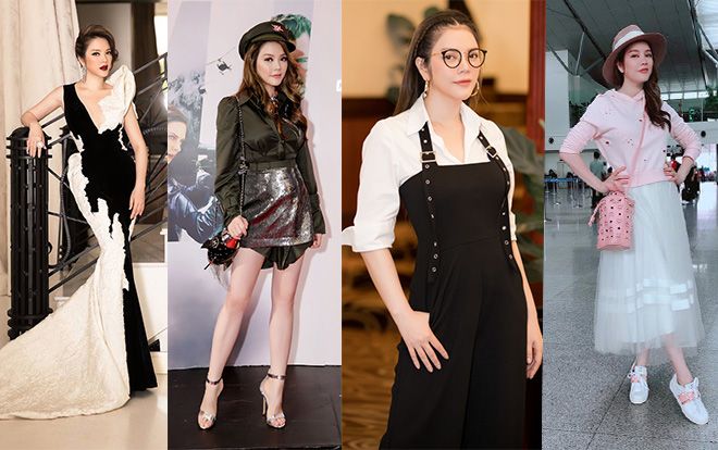 Chóng mặt với ngàn lẻ một phong cách thời trang thập cẩm của Lý Nhã Kỳ