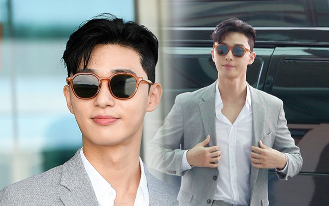 Xuất hiện lần đầu sau tin đồn hẹn hò Park Min Young, Park Seo Joon bị Phó tổng Lee Young Joon 'nhập' tại sân bay