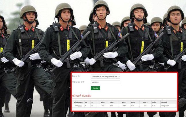 29/35 chiến sĩ cảnh sát cơ động ở Lạng Sơn đỗ trường Công an