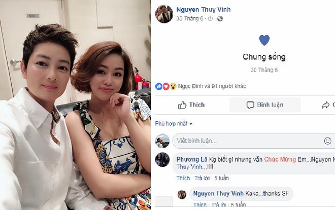 Người mẫu Thúy Vinh công khai có bạn gái, sau tin đồn li hôn chồng