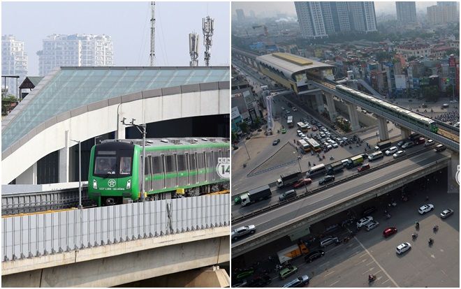 Clip: Hành trình 15 phút đoàn tàu đường sắt trên cao lao vun vút từ ga Cát Linh tới Yên Nghĩa