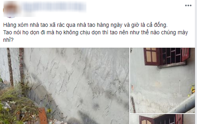 Chứng kiến cảnh nóng mắt từ chiếc cửa sổ mở toang của nhà hàng xóm, thanh niên đăng đàn xin cao kiến