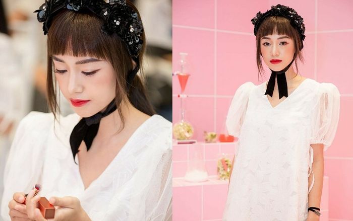 Cài vòng hoa xinh như thế, nhưng Sa Lim lại mất điểm tí tẹo vì lỗi trang điểm này!