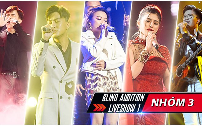 Nhóm 3 - Liveshow 1: 5 chiến binh 'triệu view' đồng loạt tung chiêu 'độc' tranh vé vào top 10