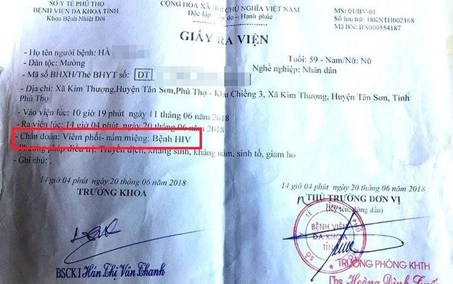 Bộ Y tế đề nghị điều tra và điều trị miễn phí sau vụ nhiều người bất ngờ bị nhiễm HIV ở Phú Thọ