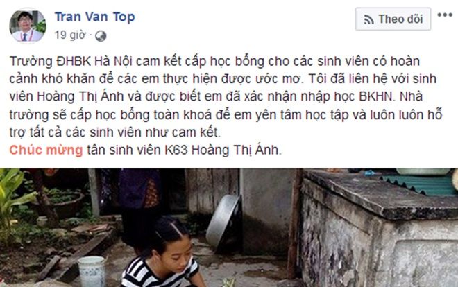 ĐH Bách khoa cấp học bổng cho nữ sinh mồ côi cha ở Thanh Hóa, gia đình khó khăn đến nỗi suýt phải bỏ giấc mơ học tiếp