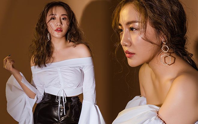 Hậu lùm xùm tình yêu, Văn Mai Hương tự tin khoe vai trần hé lộ dự án âm nhạc trở lại