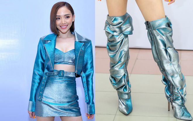 Chỉ có Lisa (Black Pink), Tóc Tiên mới đủ độ chất để đi đôi bốt khủng này thôi!