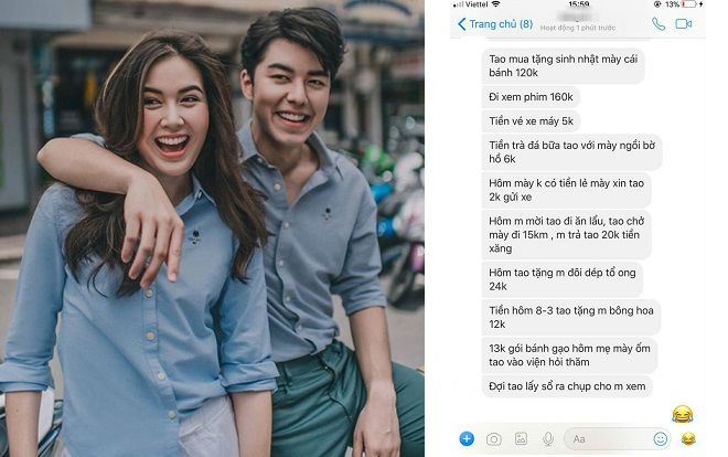 Chia tay, anh chàng nhắn tin đòi người yêu cũ từ cốc trà đá 6k tới 2k tiền gửi xe