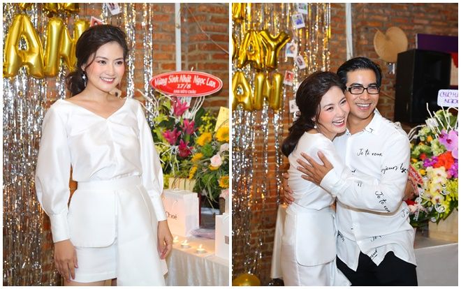 Ngọc Lan ngỡ ngàng khi được  chồng tặng xe hơi trong ngày sinh nhật