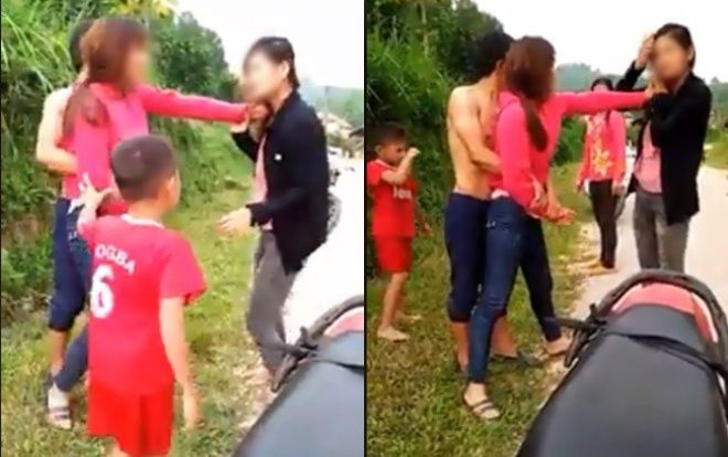 Vợ dẫn con nhỏ cùng bố mẹ đẻ đi dằn mặt ‘bồ nhí’ của chồng: ‘Hai đứa con vào hộ mẹ, đánh luôn'