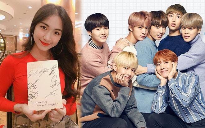 Nhận được album có chữ ký của BTS, Hòa Minzy 'vỡ òa' như một fangirl thực thụ